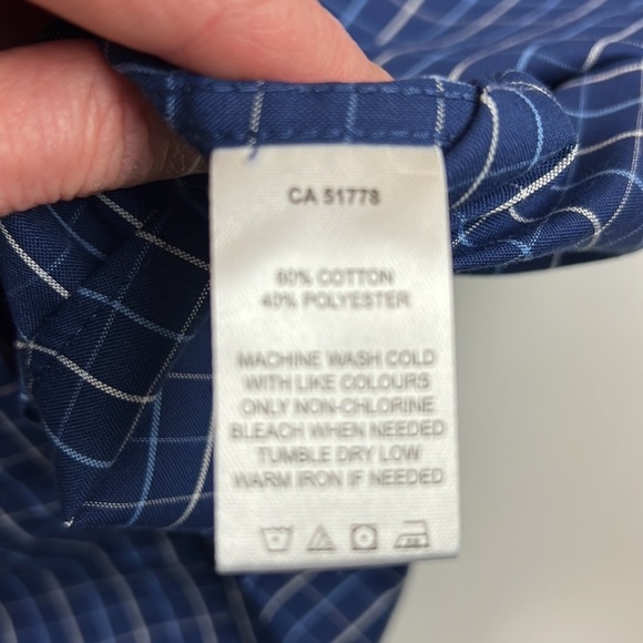 COAL Harbour Blue  Plaid Button Up Shirt - Picture 7 of 9